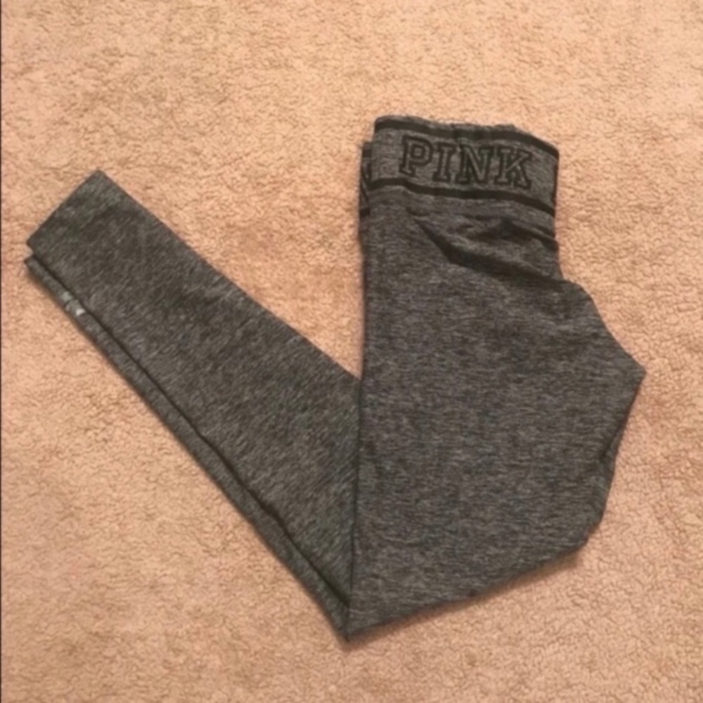 VS pink gray leggings